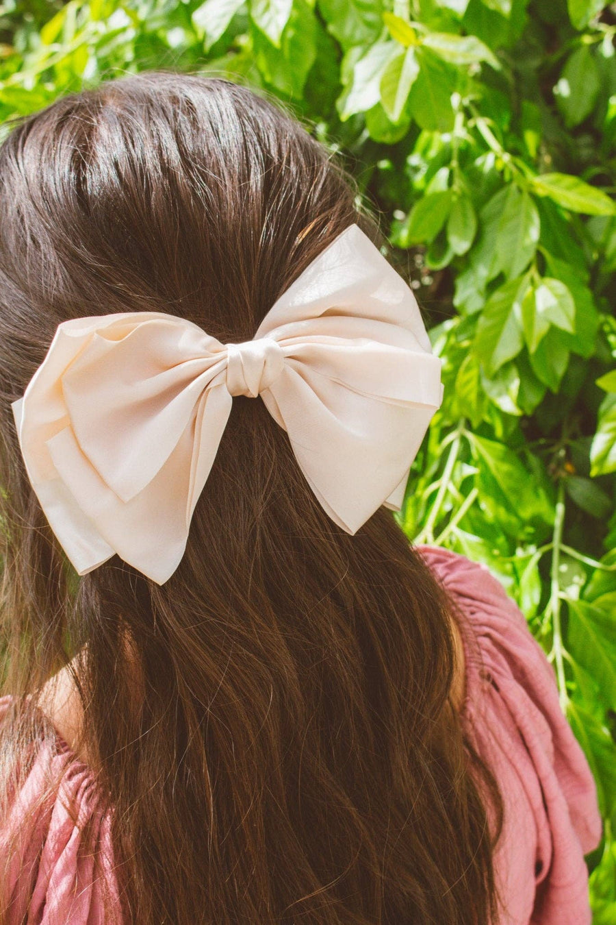 Lainey Bow Barrette in Cream
