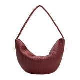 Raquel Recycled Vegan Hobo Bag in Cranberry