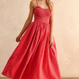 Iris Dress in Cherry Pink