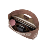 Eunice Vegan Suede Tote Bag in Tobacco