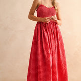 Iris Dress in Cherry Pink