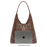Eunice Vegan Suede Tote Bag in Tobacco