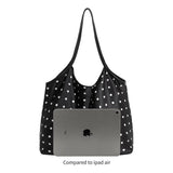 Cathy Polka Dot Tote Bag in Burgundy