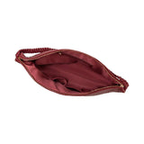 Raquel Recycled Vegan Hobo Bag in Cranberry