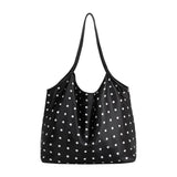 Cathy Polka Dot Tote Bag in Black