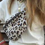 Cotton Fanny Pack in Leopard