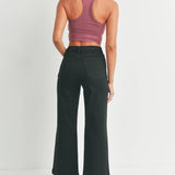 Birdie Patch Pocket Wide Legs in Black