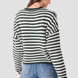 Piper Cardigan in Forest Stripe