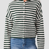 Piper Cardigan in Forest Stripe