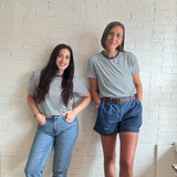 The Perfect Crop in Blue Stripe