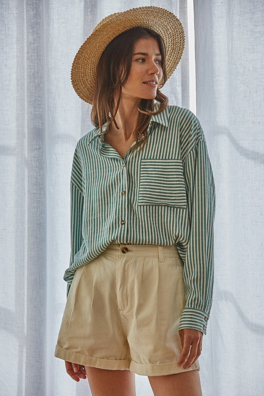 Alex Buttondown in Basil