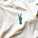 Peace Embroidered Tee (Final Sale)