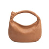 Brigitte Large Recycled Vegan Shoulder Bag in Caramel